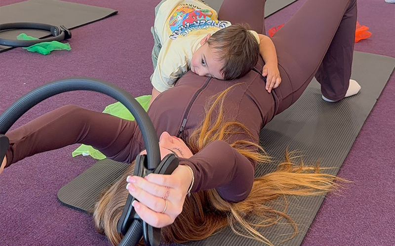 Pilates and Play session supports mums’ wellbeing and connection