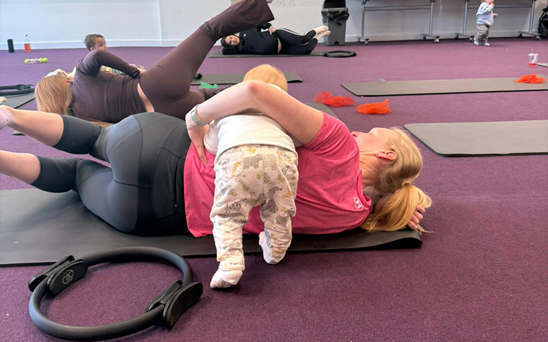 Pilates and Play session supports mums’ wellbeing and connection