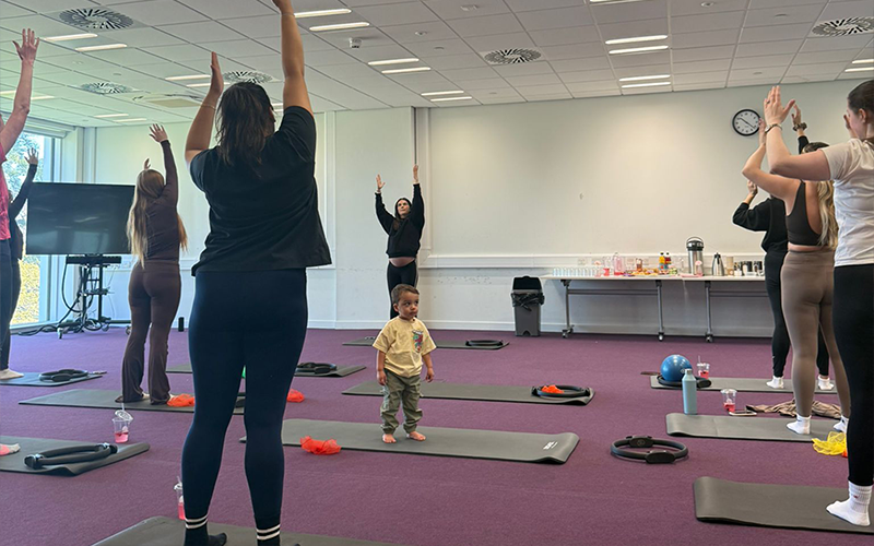 Pilates and Play session supports mums’ wellbeing and connection